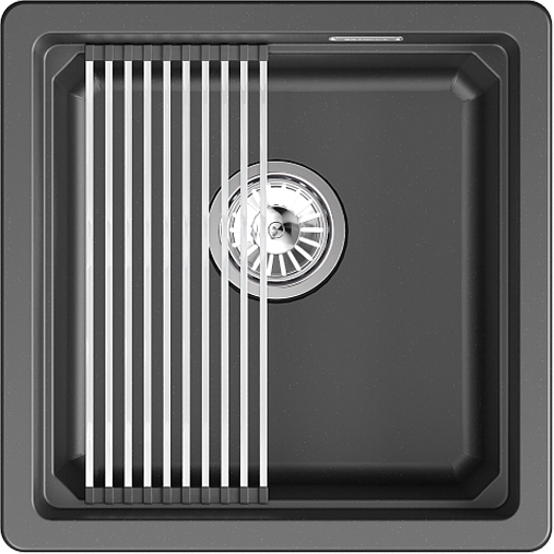 Мойка кухонная GRANULA KS-4501iU (шварц) - фото