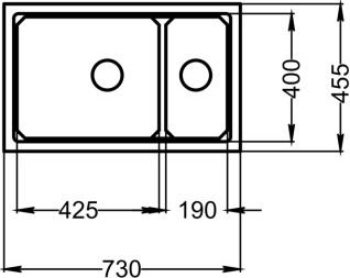 Мойка кухонная GRANULA KS-7304iU