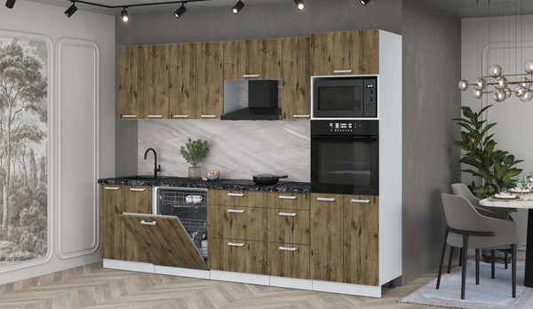 Кухонный гарнитур Интерлиния Мила Лайт 2.8-ПМ1