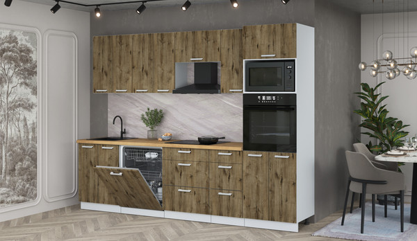 Кухонный гарнитур Интерлиния Мила Лайт 2.8-ПМ1