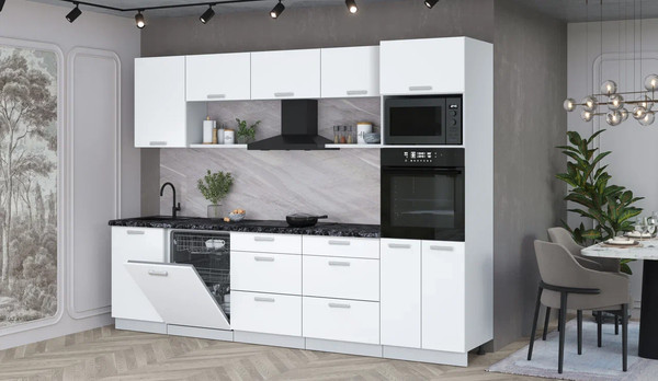 Кухонный гарнитур Интерлиния Мила Лайт 2.9-ПМ1