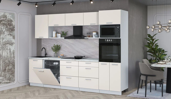 Кухонный гарнитур Интерлиния Мила Лайт 2.9-ПМ1