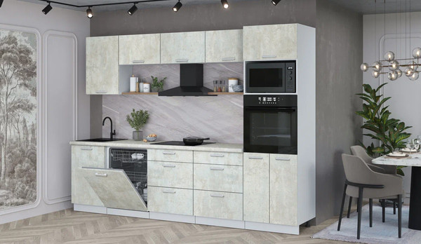 Кухонный гарнитур Интерлиния Мила Лайт 2.9-ПМ1