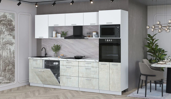 Кухонный гарнитур Интерлиния Мила Лайт 2.9-ПМ1