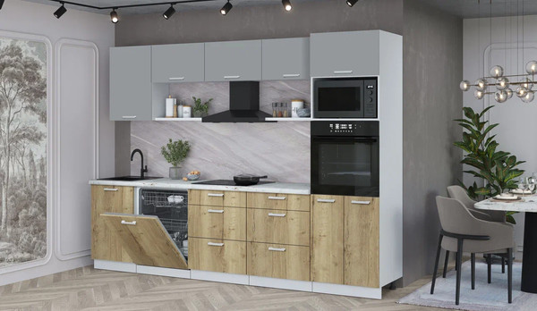 Кухонный гарнитур Интерлиния Мила Лайт 2.9-ПМ1