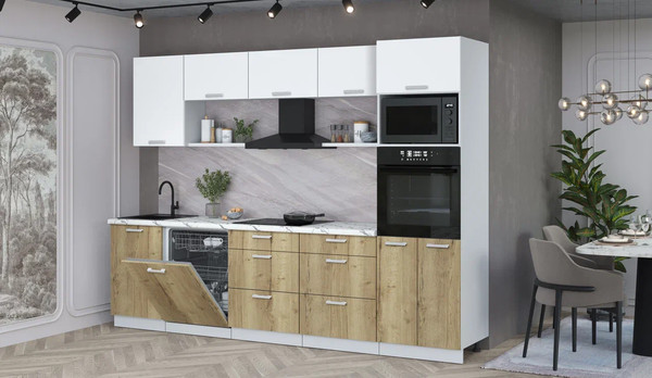 Кухонный гарнитур Интерлиния Мила Лайт 2.9-ПМ1