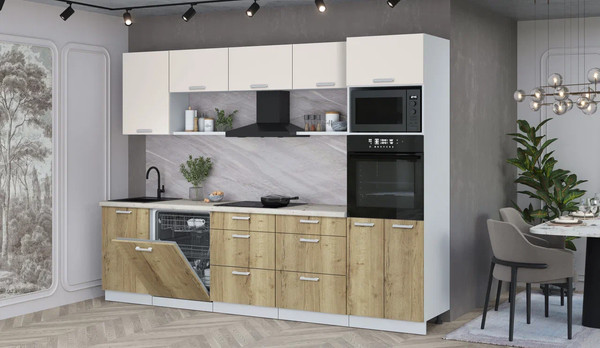 Кухонный гарнитур Интерлиния Мила Лайт 2.9-ПМ1