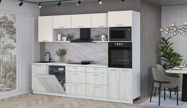 Кухонный гарнитур Интерлиния Мила Лайт 2.9-ПМ1