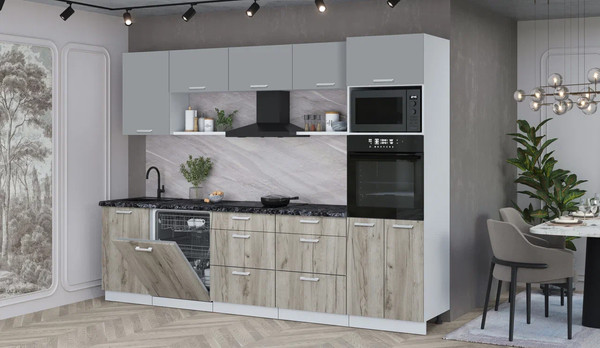 Кухонный гарнитур Интерлиния Мила Лайт 2.9-ПМ1