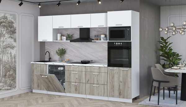 Кухонный гарнитур Интерлиния Мила Лайт 2.9-ПМ1