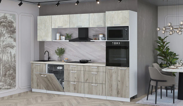 Кухонный гарнитур Интерлиния Мила Лайт 2.9-ПМ1