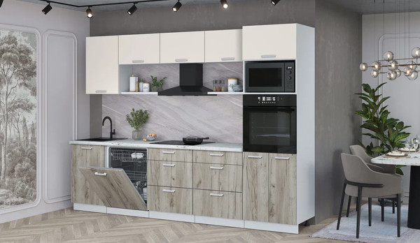 Кухонный гарнитур Интерлиния Мила Лайт 2.9-ПМ1