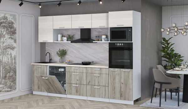 Кухонный гарнитур Интерлиния Мила Лайт 2.9-ПМ1