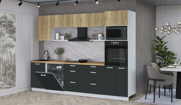 Кухонный гарнитур Интерлиния Мила Лайт 2.9-ПМ1