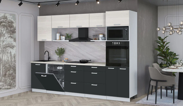 Кухонный гарнитур Интерлиния Мила Лайт 2.9-ПМ1