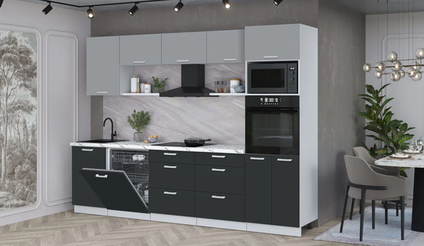 Кухонный гарнитур Интерлиния Мила Лайт 2.9-ПМ1