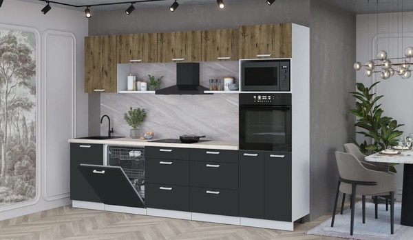 Кухонный гарнитур Интерлиния Мила Лайт 2.9-ПМ1