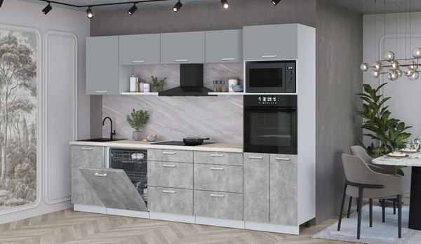 Кухонный гарнитур Интерлиния Мила Лайт 2.9-ПМ1