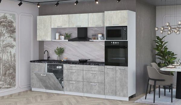 Кухонный гарнитур Интерлиния Мила Лайт 2.9-ПМ1