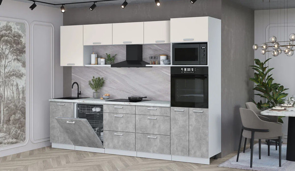 Кухонный гарнитур Интерлиния Мила Лайт 2.9-ПМ1 