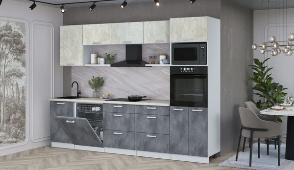 Кухонный гарнитур Интерлиния Мила Лайт 2.9-ПМ1