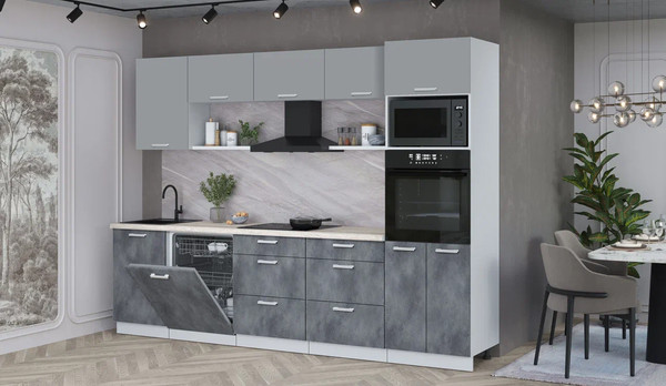 Кухонный гарнитур Интерлиния Мила Лайт 2.9-ПМ1