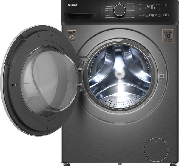 Стирально-сушильная машина Weissgauff WMD 4828 Inverter Steam Grey