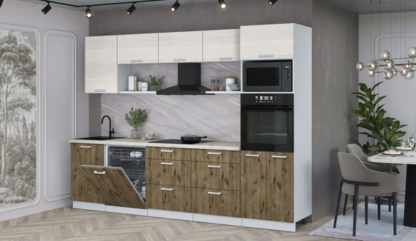 Кухонный гарнитур Интерлиния Мила Лайт 2.9-ПМ1