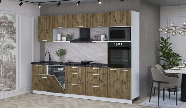 Кухонный гарнитур Интерлиния Мила Лайт 2.9-ПМ1