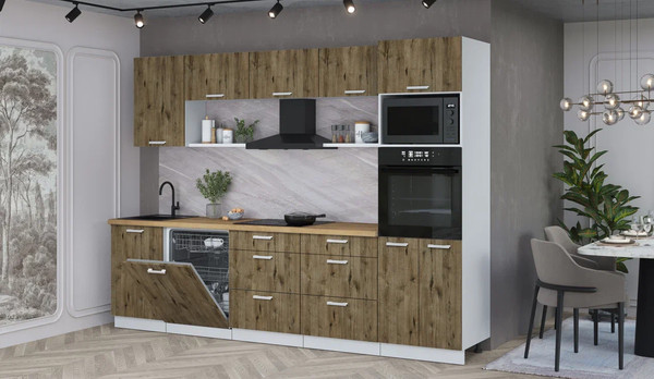 Кухонный гарнитур Интерлиния Мила Лайт 2.9-ПМ1