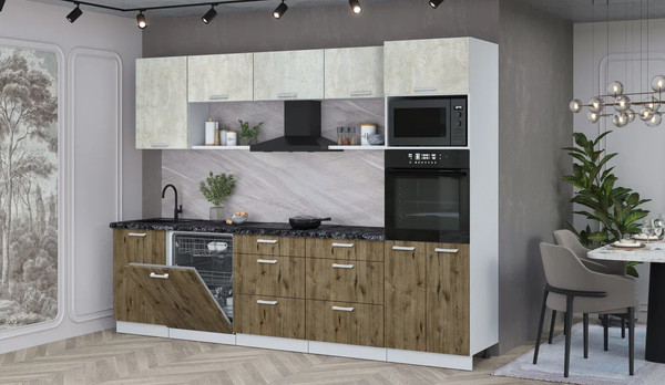 Кухонный гарнитур Интерлиния Мила Лайт 2.9-ПМ1