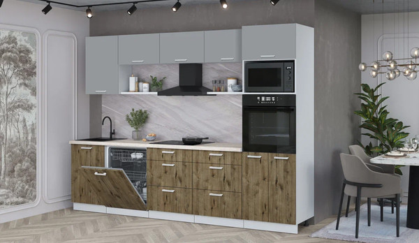 Кухонный гарнитур Интерлиния Мила Лайт 2.9-ПМ1