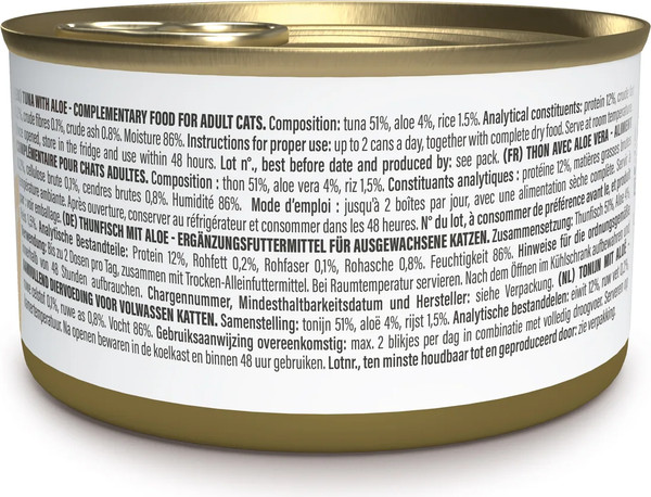 Влажный корм для кошек Schesir Тунец алое в желе