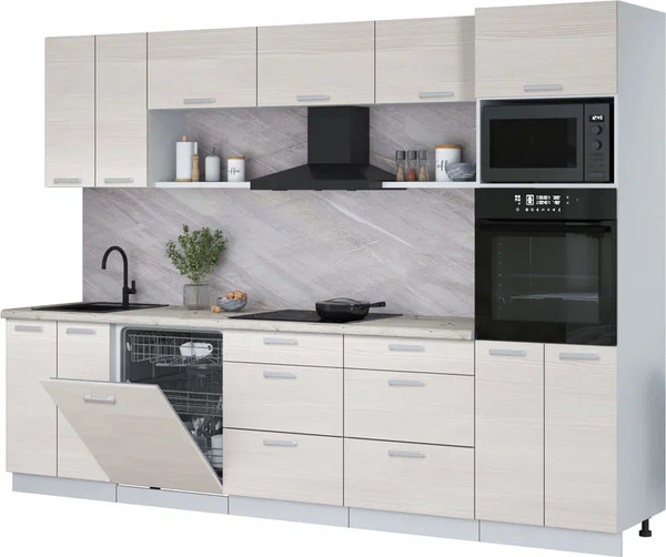 Кухонный гарнитур Интерлиния Мила Лайт 3.0-ПМ1 - фото