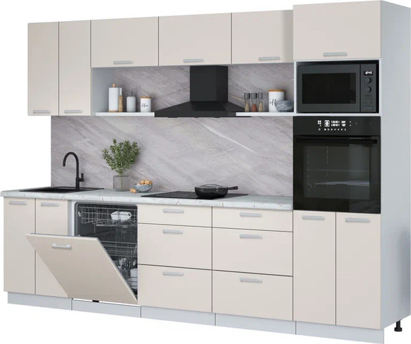 Кухонный гарнитур Интерлиния Мила Лайт 3.0-ПМ1 - фото