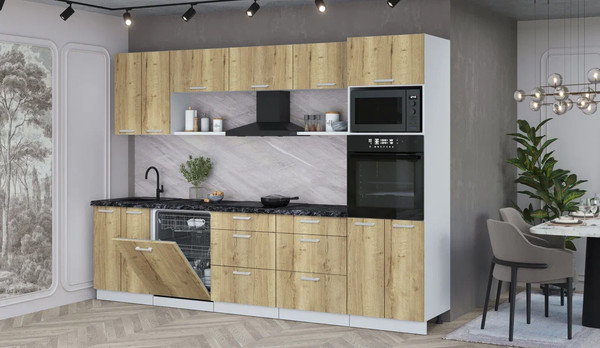 Кухонный гарнитур Интерлиния Мила Лайт 3.0-ПМ1