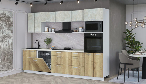 Кухонный гарнитур Интерлиния Мила Лайт 3.0-ПМ1