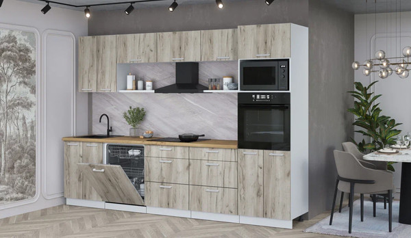 Кухонный гарнитур Интерлиния Мила Лайт 3.0-ПМ1