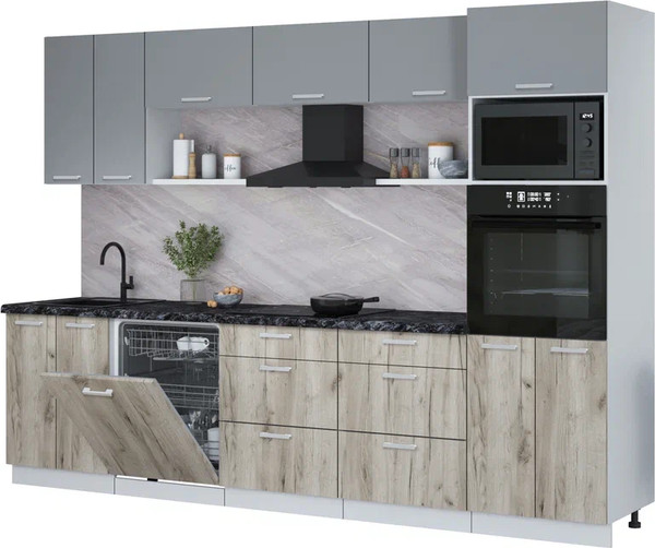 Кухонный гарнитур Интерлиния Мила Лайт 3.0-ПМ1 - фото