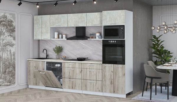 Кухонный гарнитур Интерлиния Мила Лайт 3.0-ПМ1