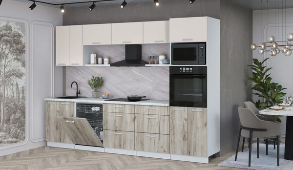 Кухонный гарнитур Интерлиния Мила Лайт 3.0-ПМ1 