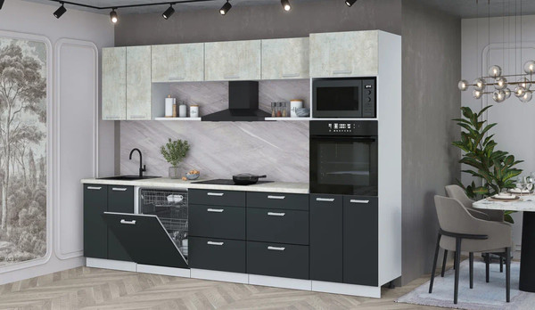 Кухонный гарнитур Интерлиния Мила Лайт 3.0-ПМ1