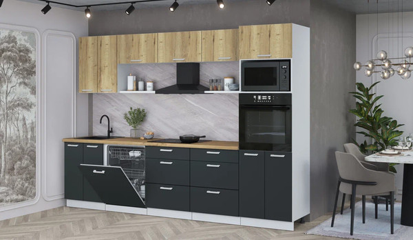 Кухонный гарнитур Интерлиния Мила Лайт 3.0-ПМ1