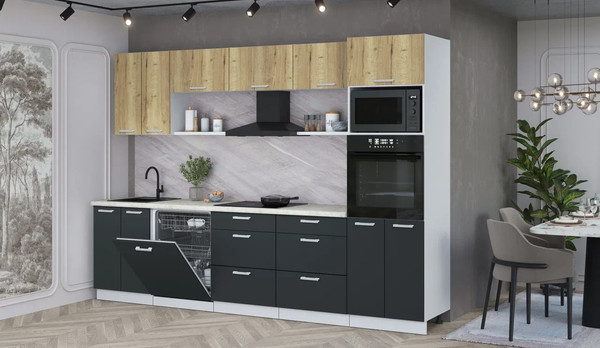 Кухонный гарнитур Интерлиния Мила Лайт 3.0-ПМ1