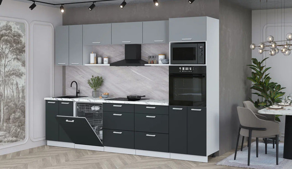 Кухонный гарнитур Интерлиния Мила Лайт 3.0-ПМ1