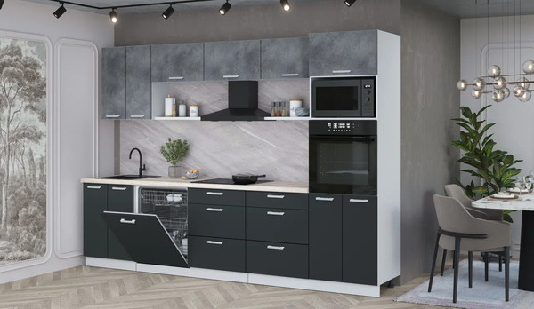 Кухонный гарнитур Интерлиния Мила Лайт 3.0-ПМ1