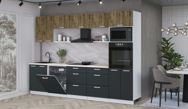 Кухонный гарнитур Интерлиния Мила Лайт 3.0-ПМ1