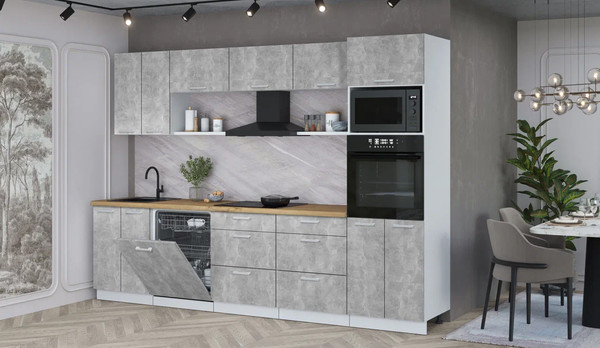 Кухонный гарнитур Интерлиния Мила Лайт 3.0-ПМ1