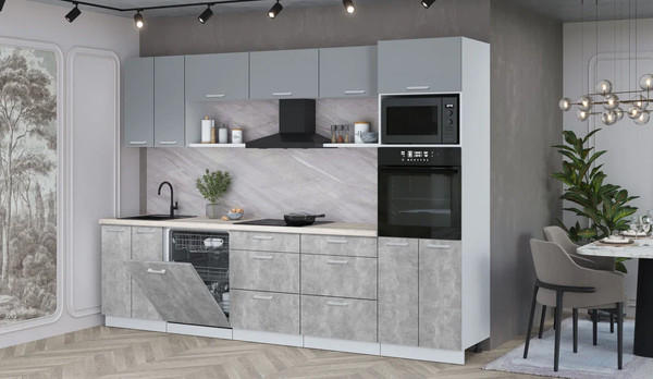 Кухонный гарнитур Интерлиния Мила Лайт 3.0-ПМ1