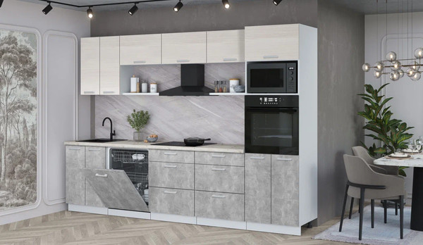 Кухонный гарнитур Интерлиния Мила Лайт 3.0-ПМ1